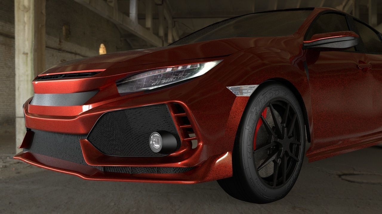 car modeling in 3d 3D model_1