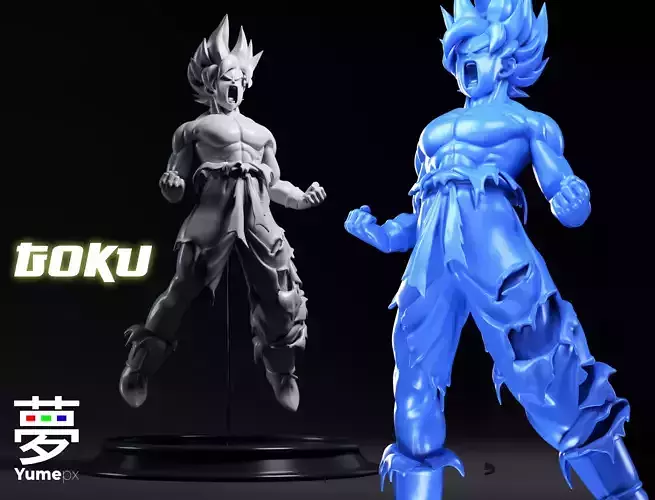 Goku - Super Sajan - Dragonball - Dragon Ball Z 3D print model