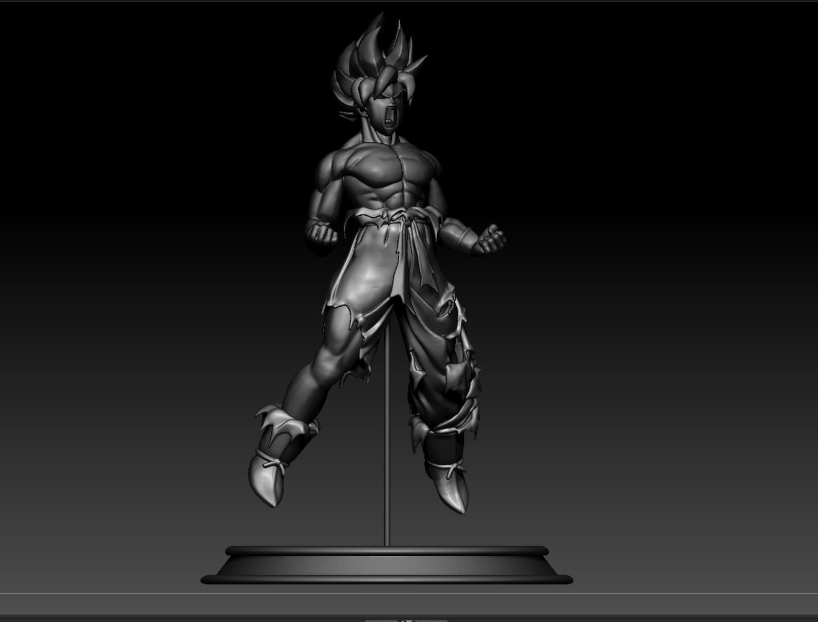 Goku - Super Sajan - Dragonball - Dragon Ball Z 3D print model_25