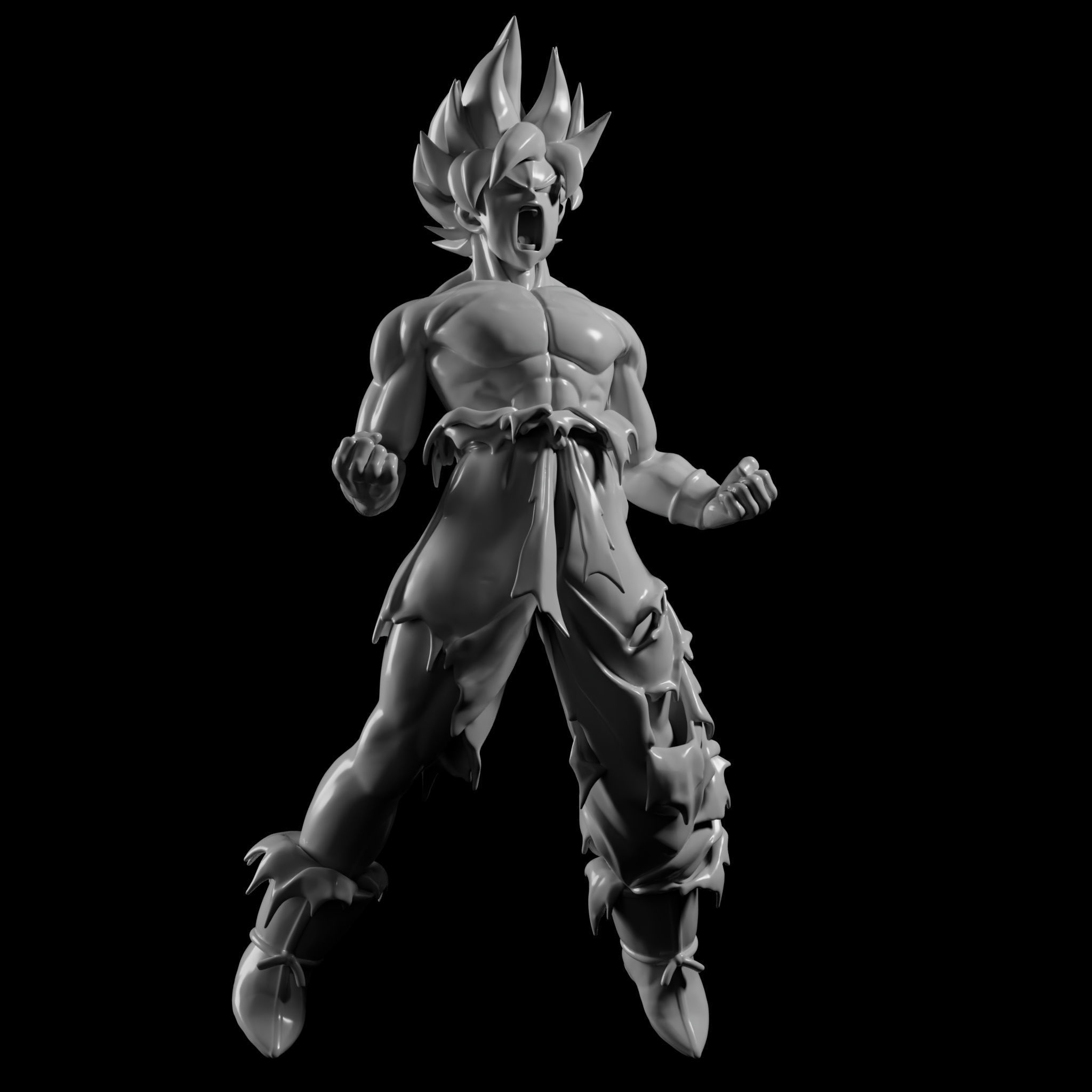 Goku - Super Sajan - Dragonball - Dragon Ball Z 3D print model_3