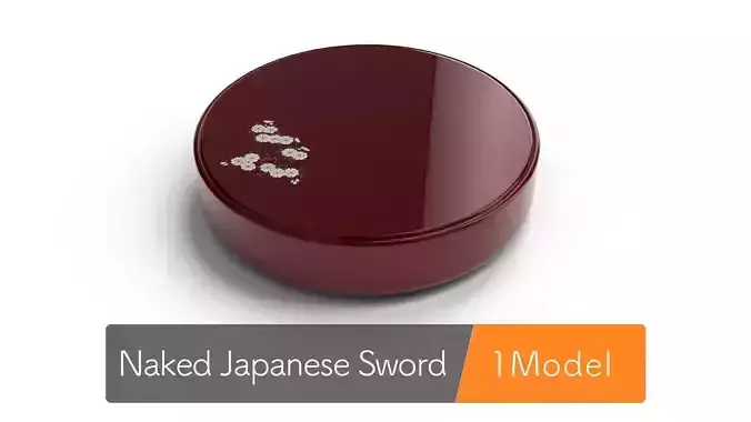 Traditional Japanese Snack Container 3D model