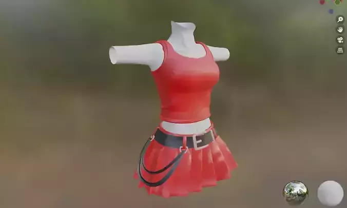 Tank Top Zepeto Item 3D Model Unity Prefab 