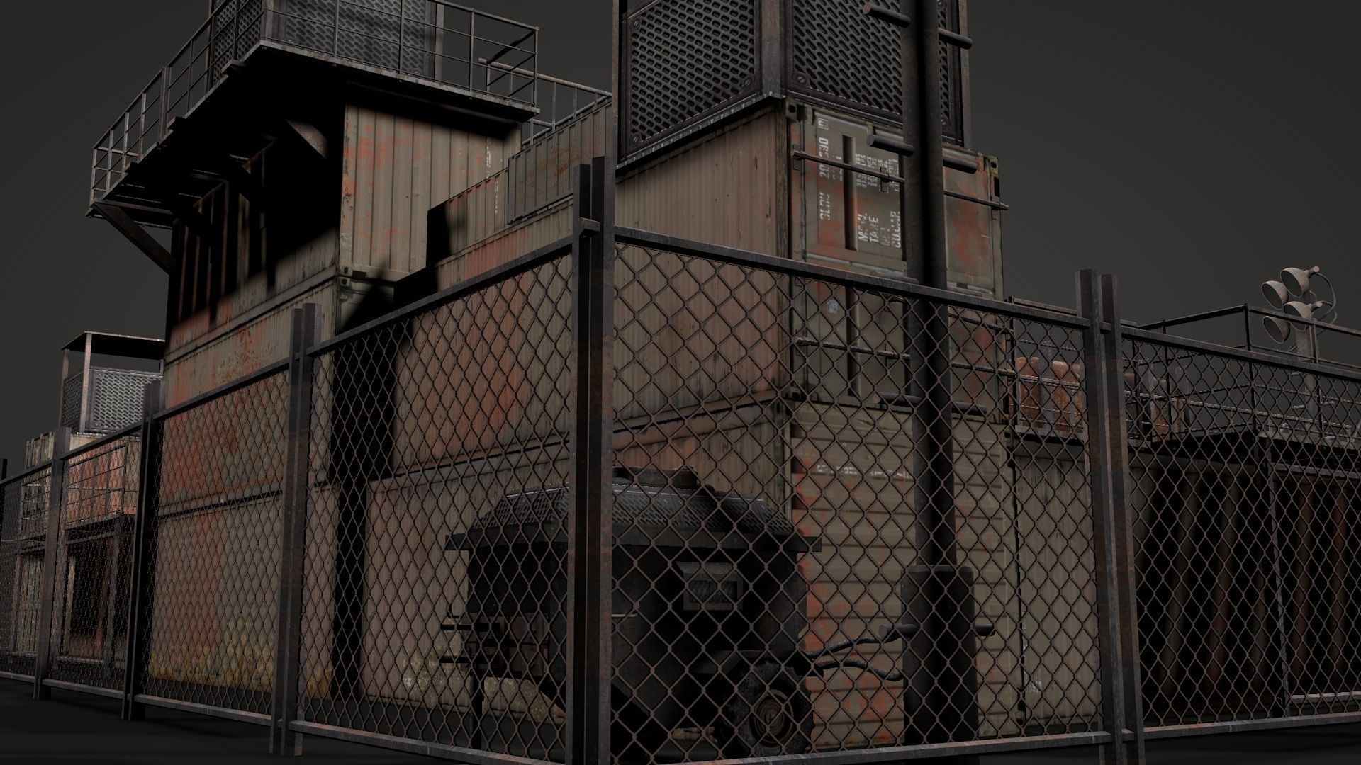 Survival Container Shelter v2 3D model_9