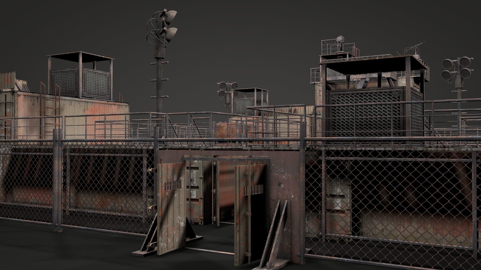 Survival Container Shelter v2 3D model_3