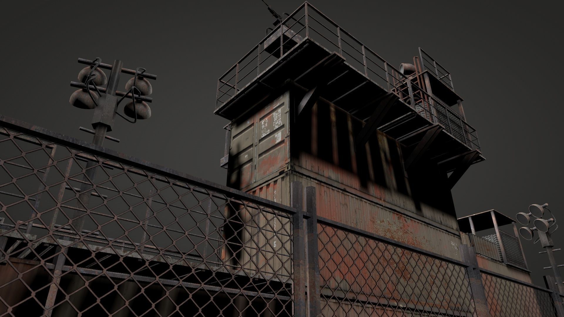 Survival Container Shelter v2 3D model_21