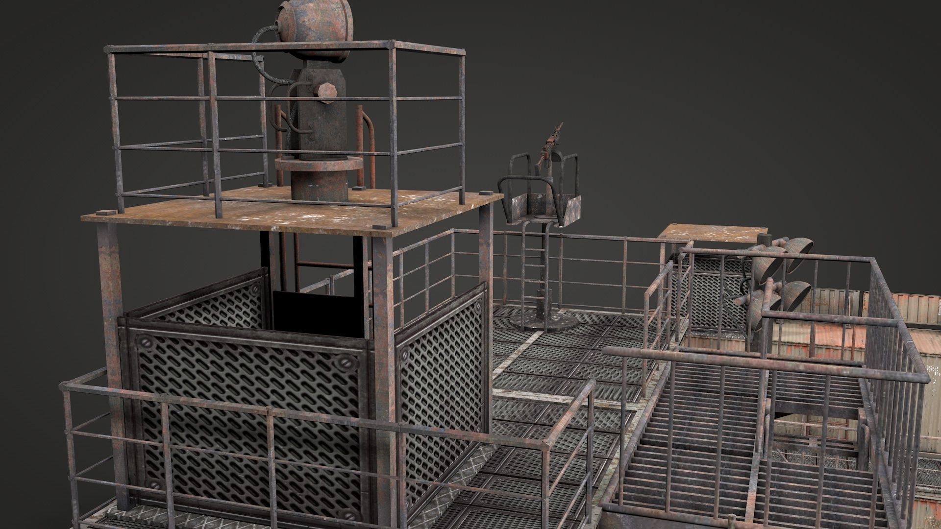 Survival Container Shelter v2 3D model_11