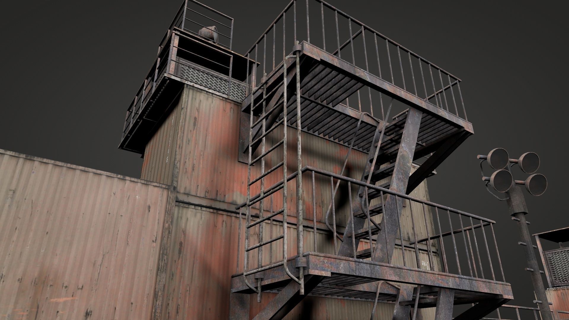 Survival Container Shelter v2 3D model_20