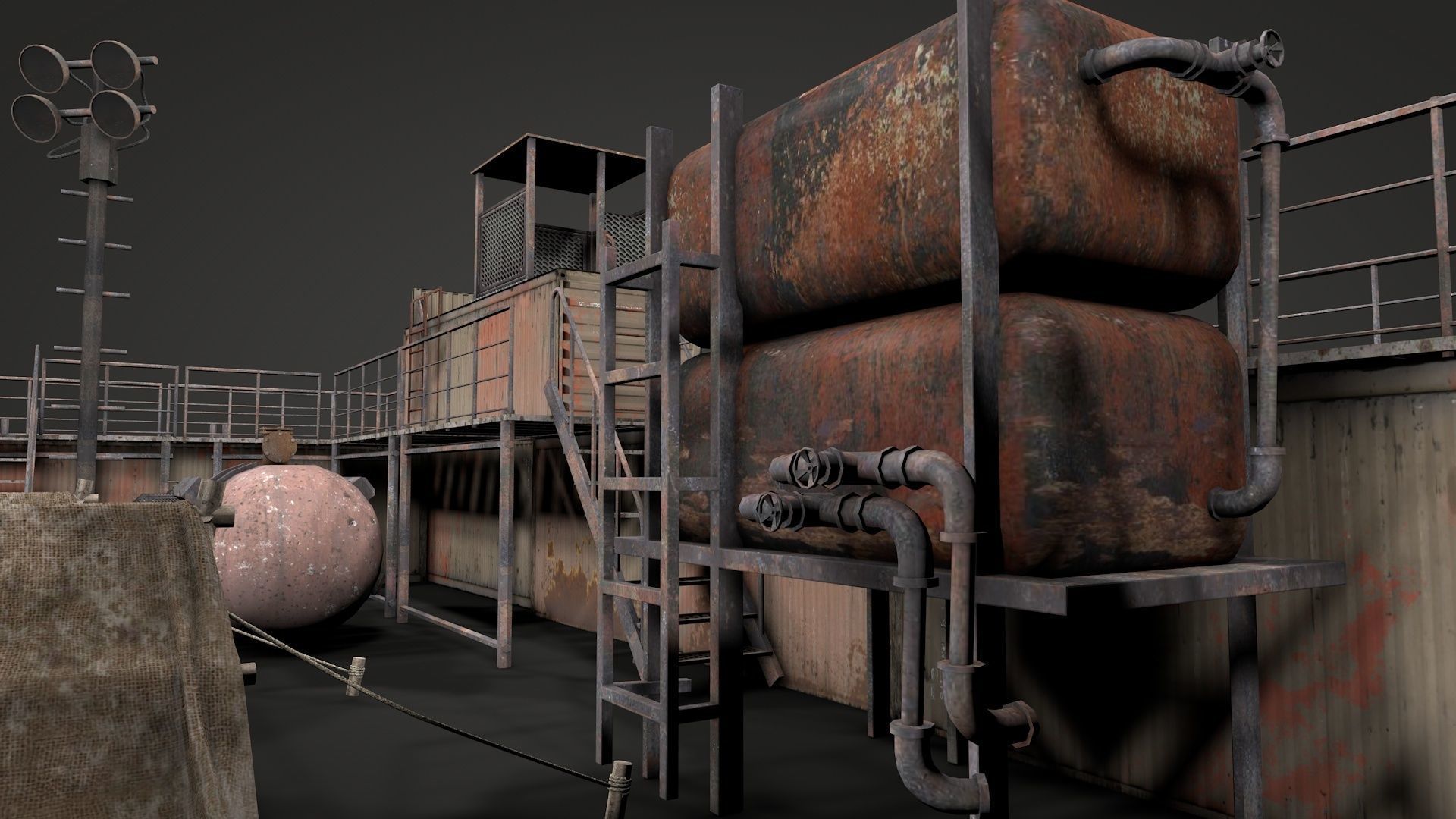 Survival Container Shelter v2 3D model_19