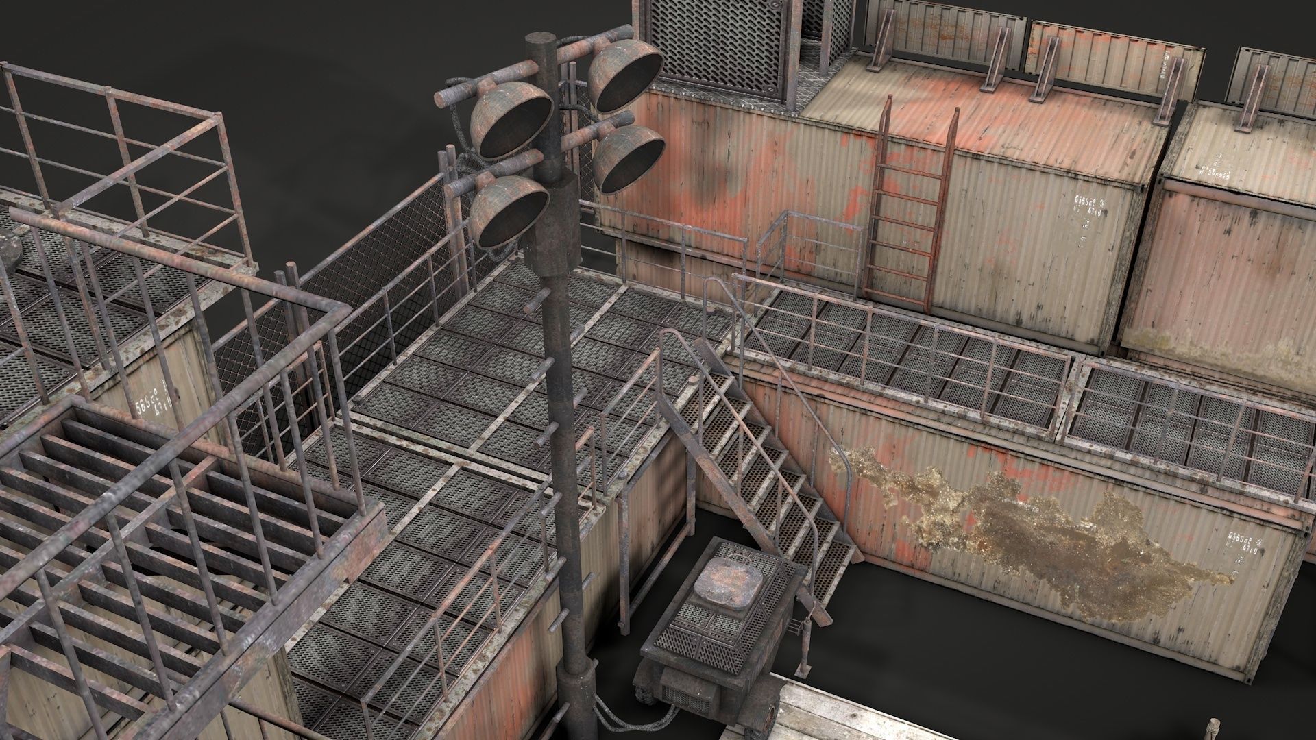Survival Container Shelter v2 3D model_12