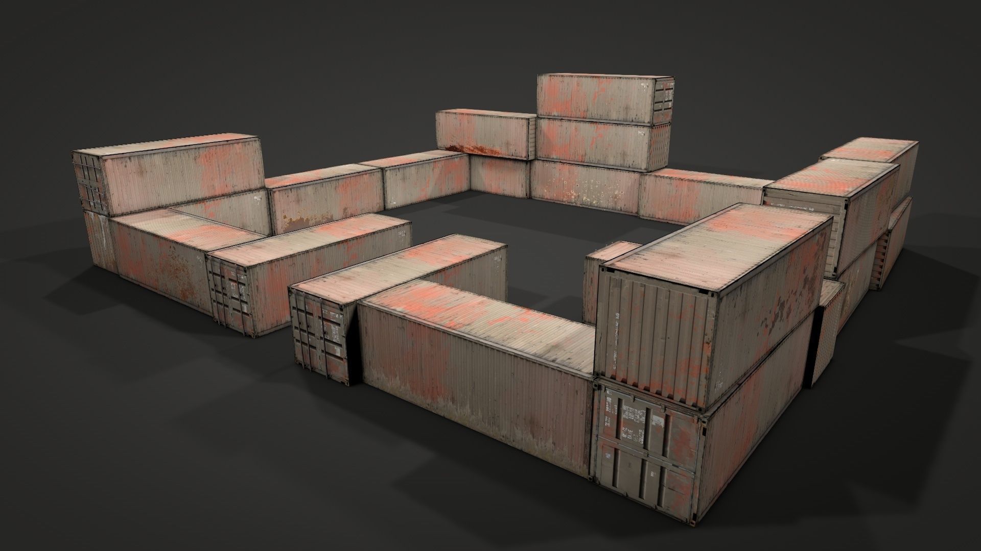 Survival Container Shelter v2 3D model_27