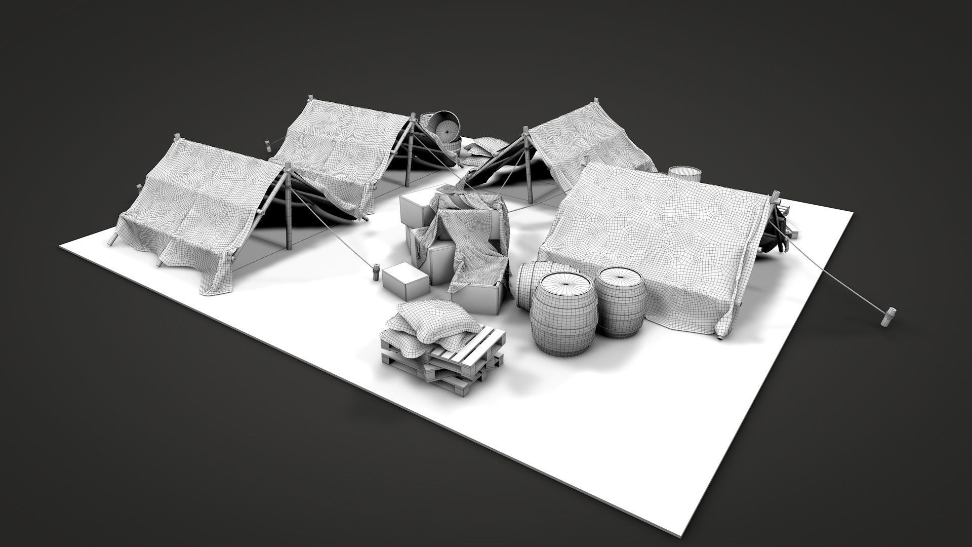 Survival Container Shelter v2 3D model_26