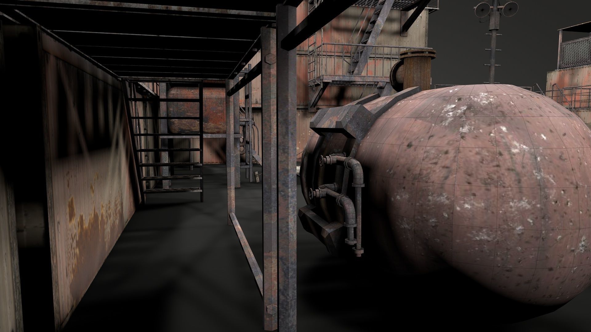 Survival Container Shelter v2 3D model_34