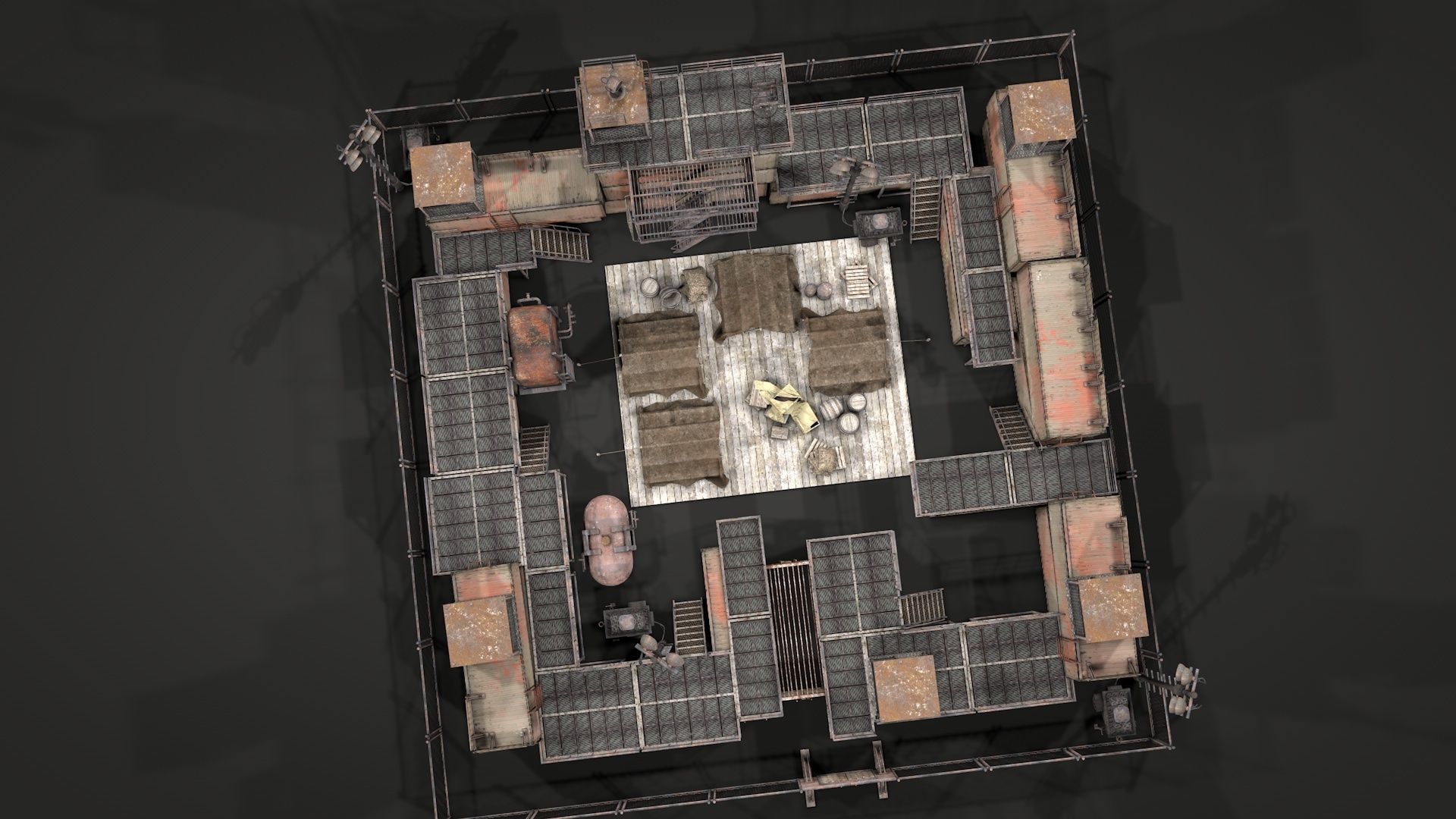 Survival Container Shelter v2 3D model_2