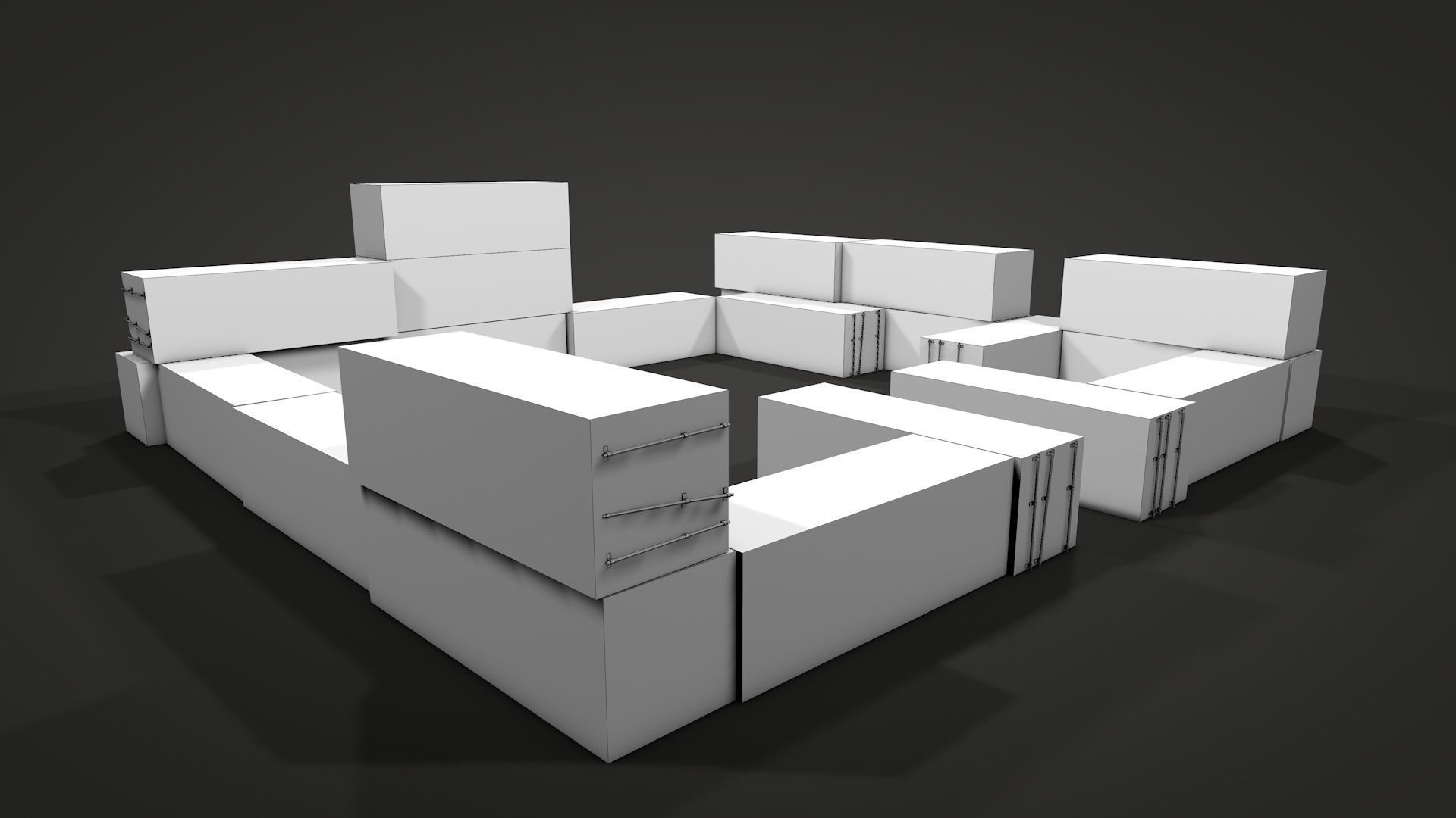Survival Container Shelter v2 3D model_28