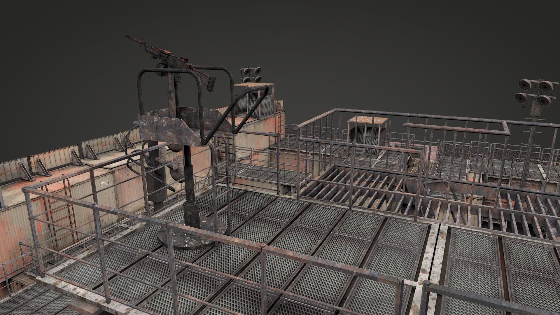 Survival Container Shelter v2 3D model_37