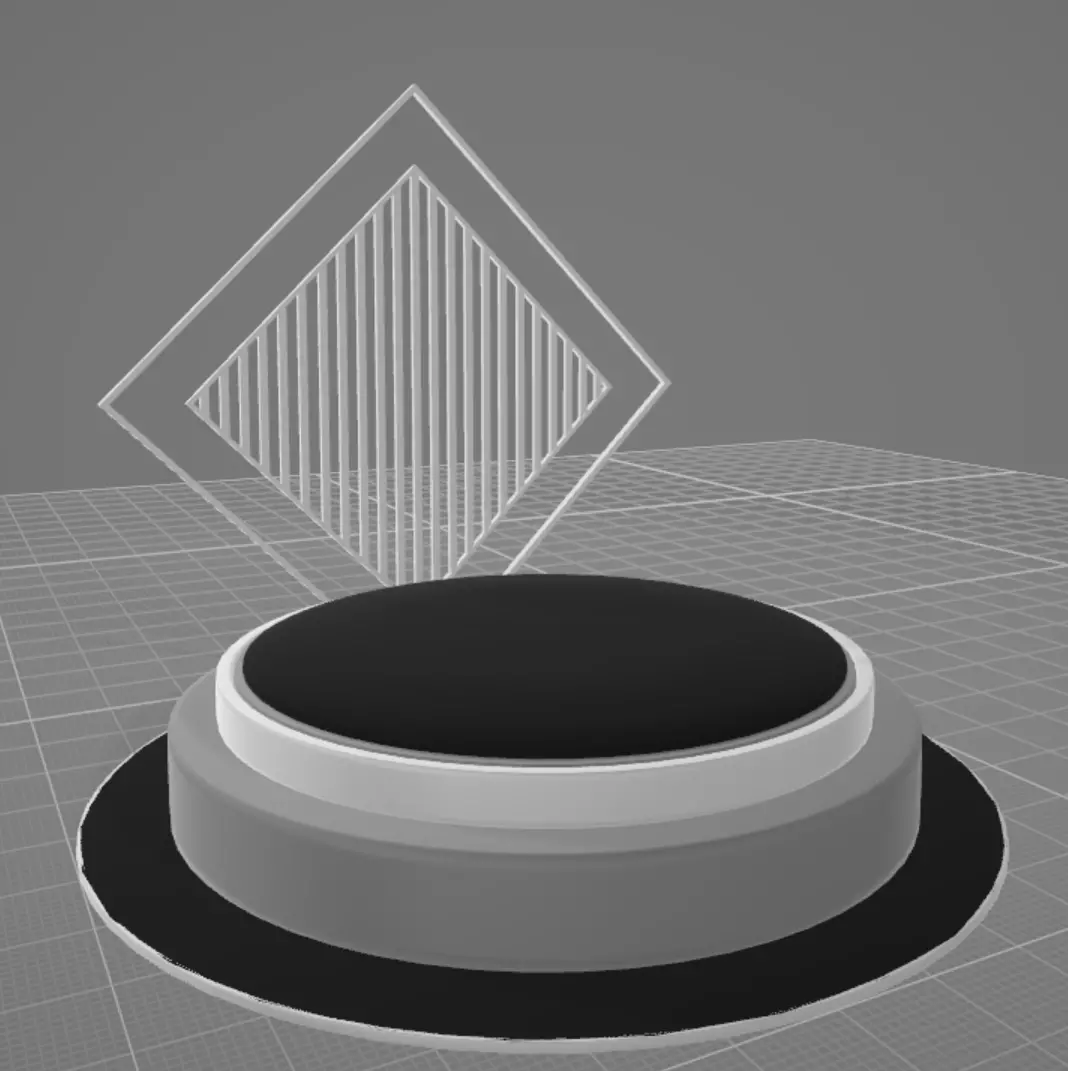 Stand-3 button Free 3D model_0