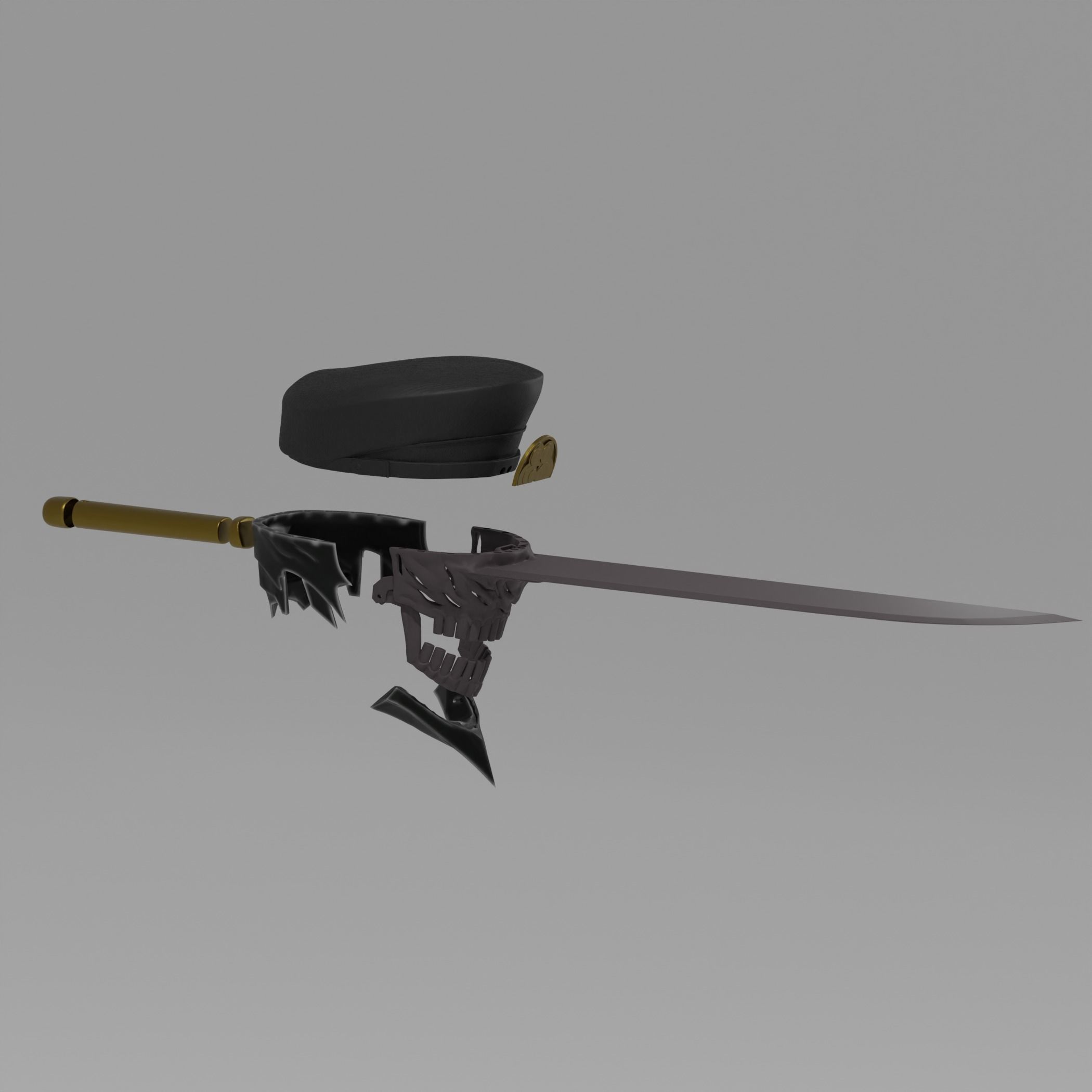 Anime Accurate Katana Man Cosplay 3D print model_5