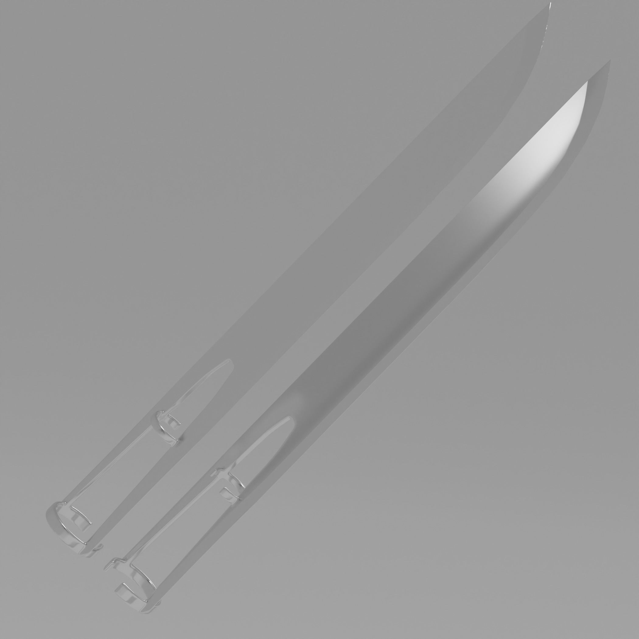 Anime Accurate Katana Man Cosplay 3D print model_4