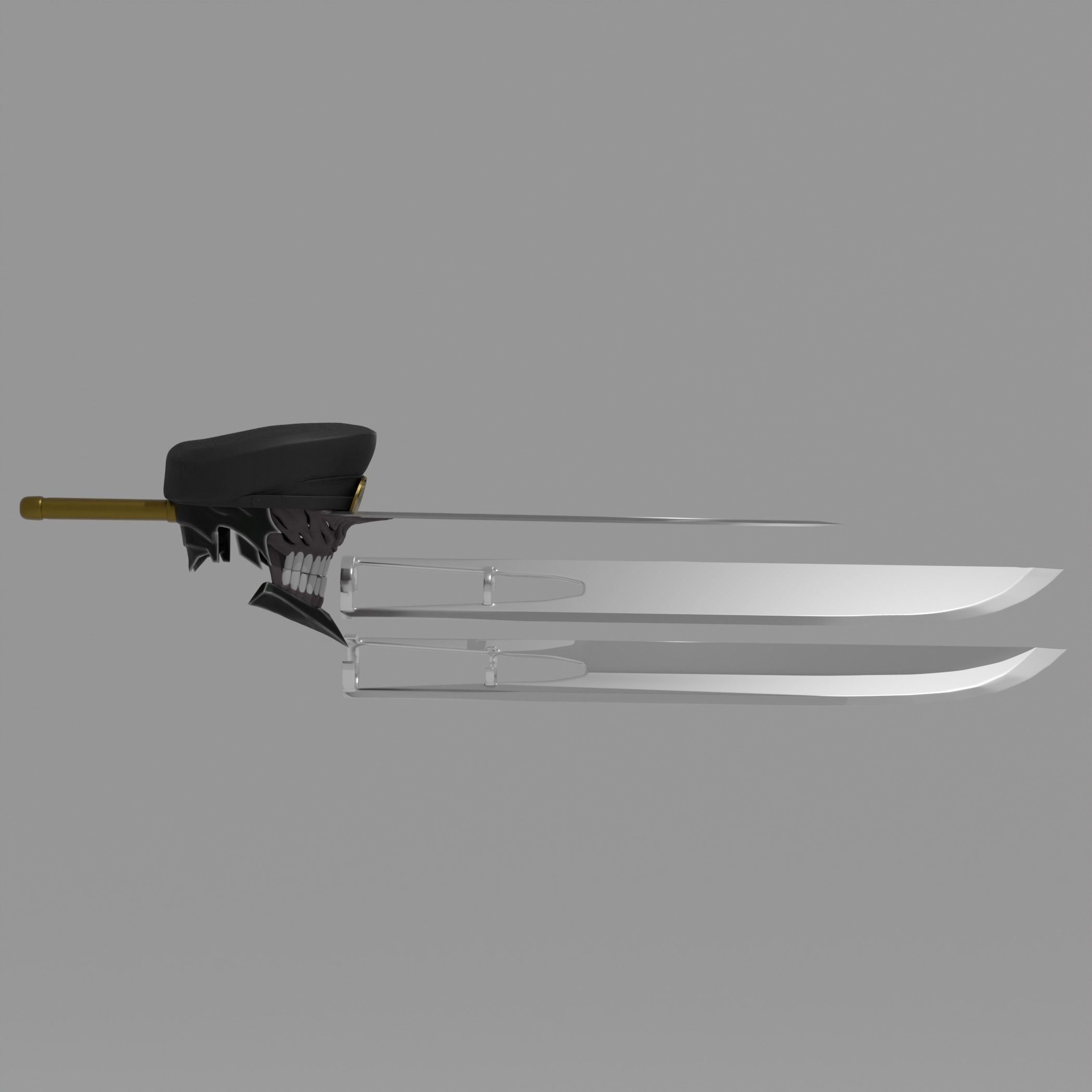 Anime Accurate Katana Man Cosplay 3D print model_2