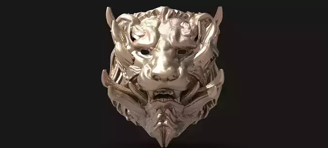 Samurai lion mask 3 