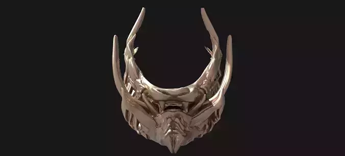 Horned lion mask 1