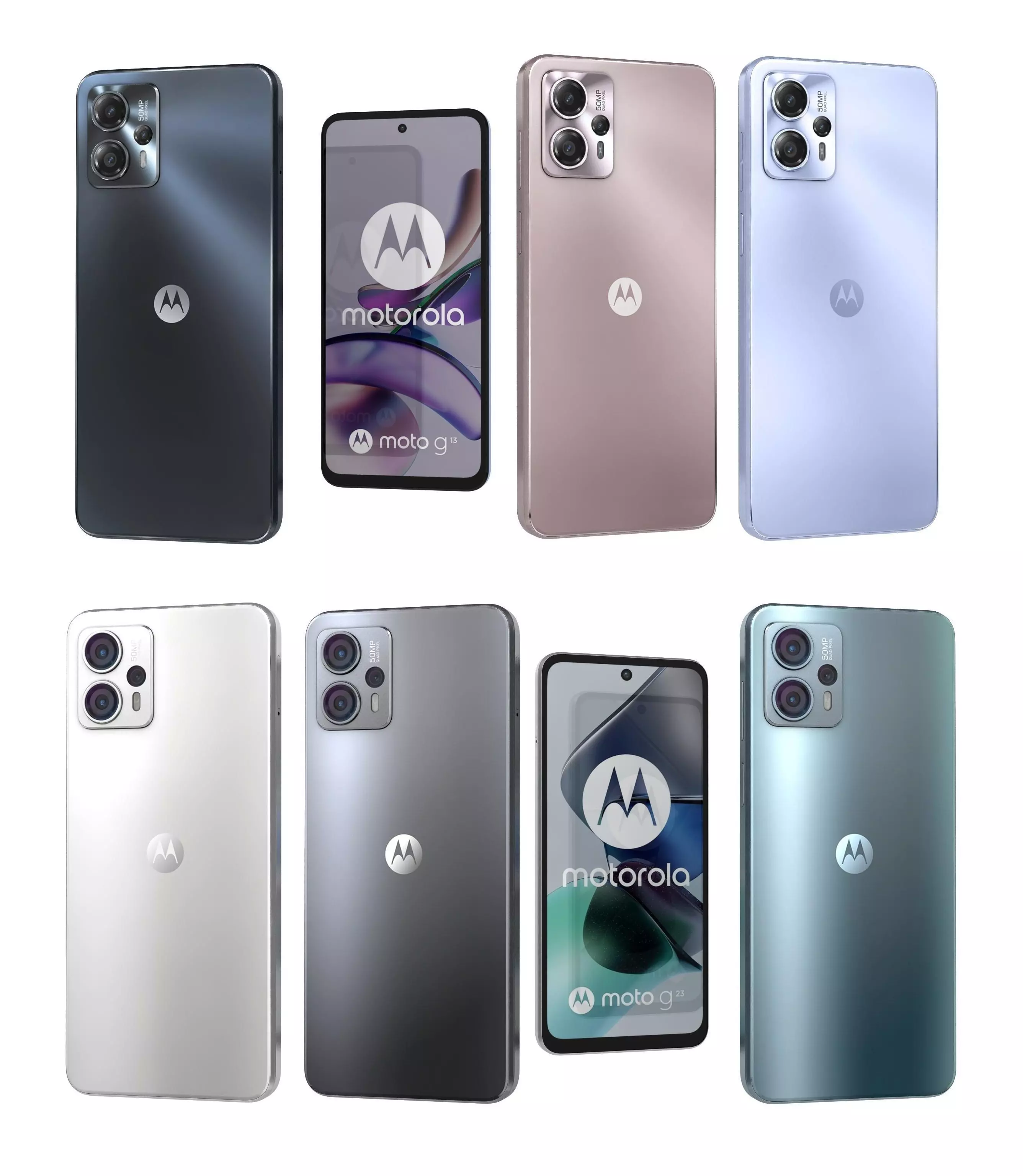 Motorola Moto G13 And G23 3D model_0