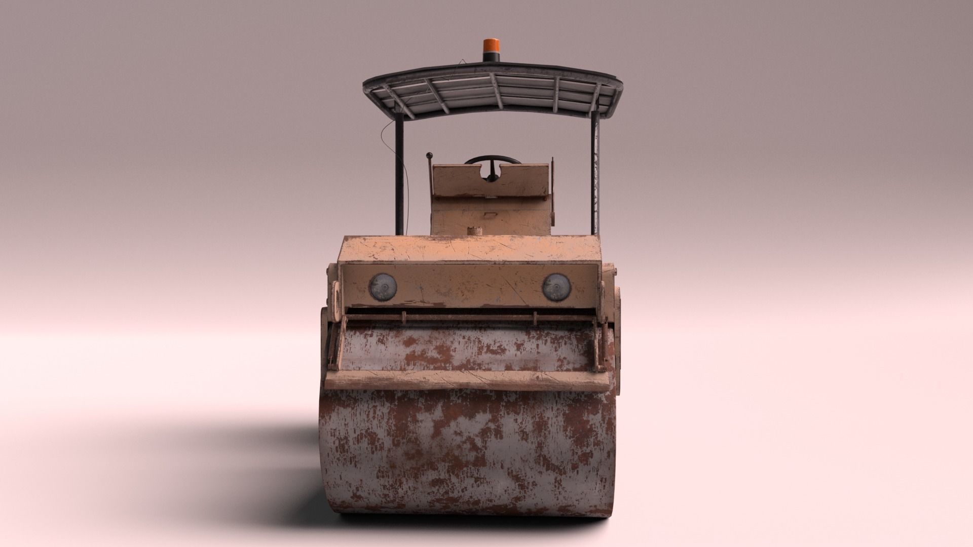 Construction roller Blender file 3D model_2
