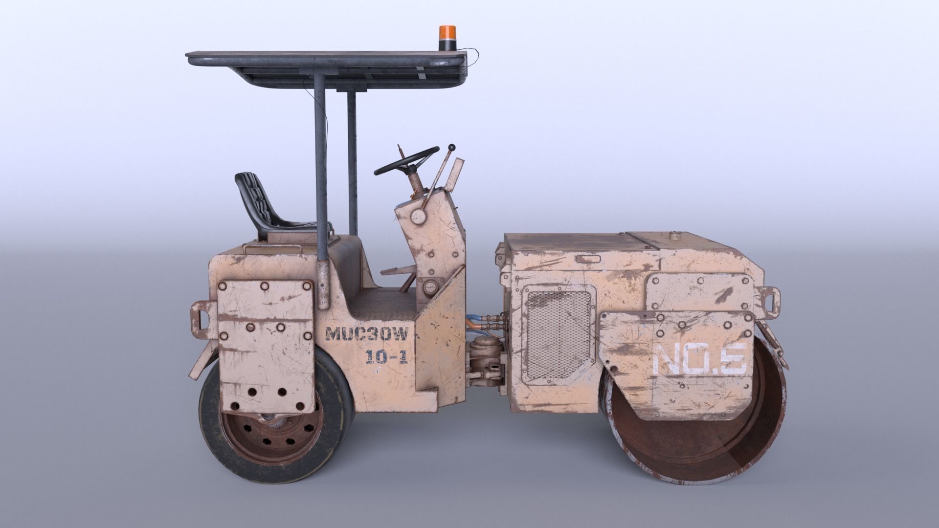Construction roller Blender file 3D model_5