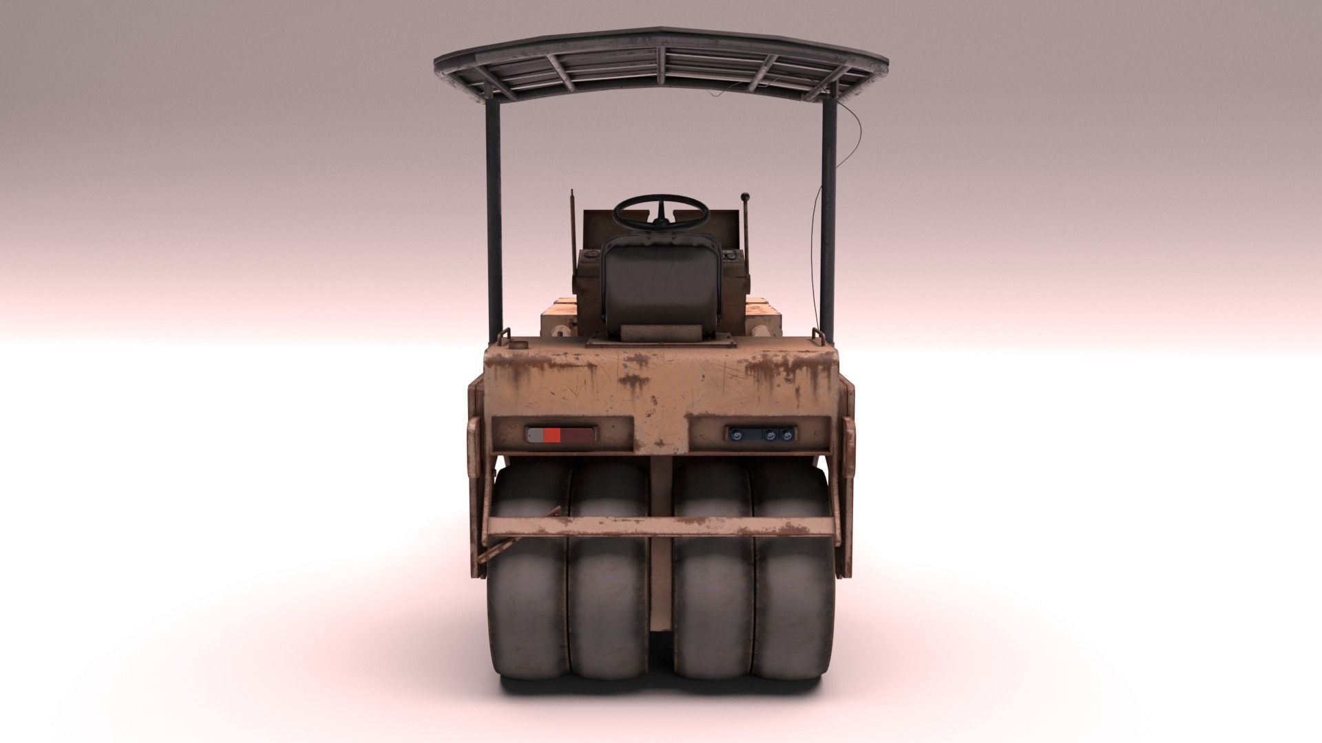 Construction roller Blender file 3D model_8