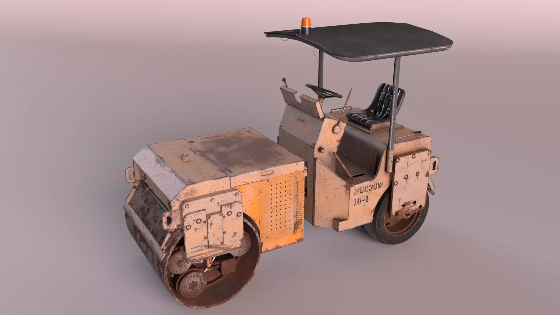 Construction roller Blender file 3D model_0