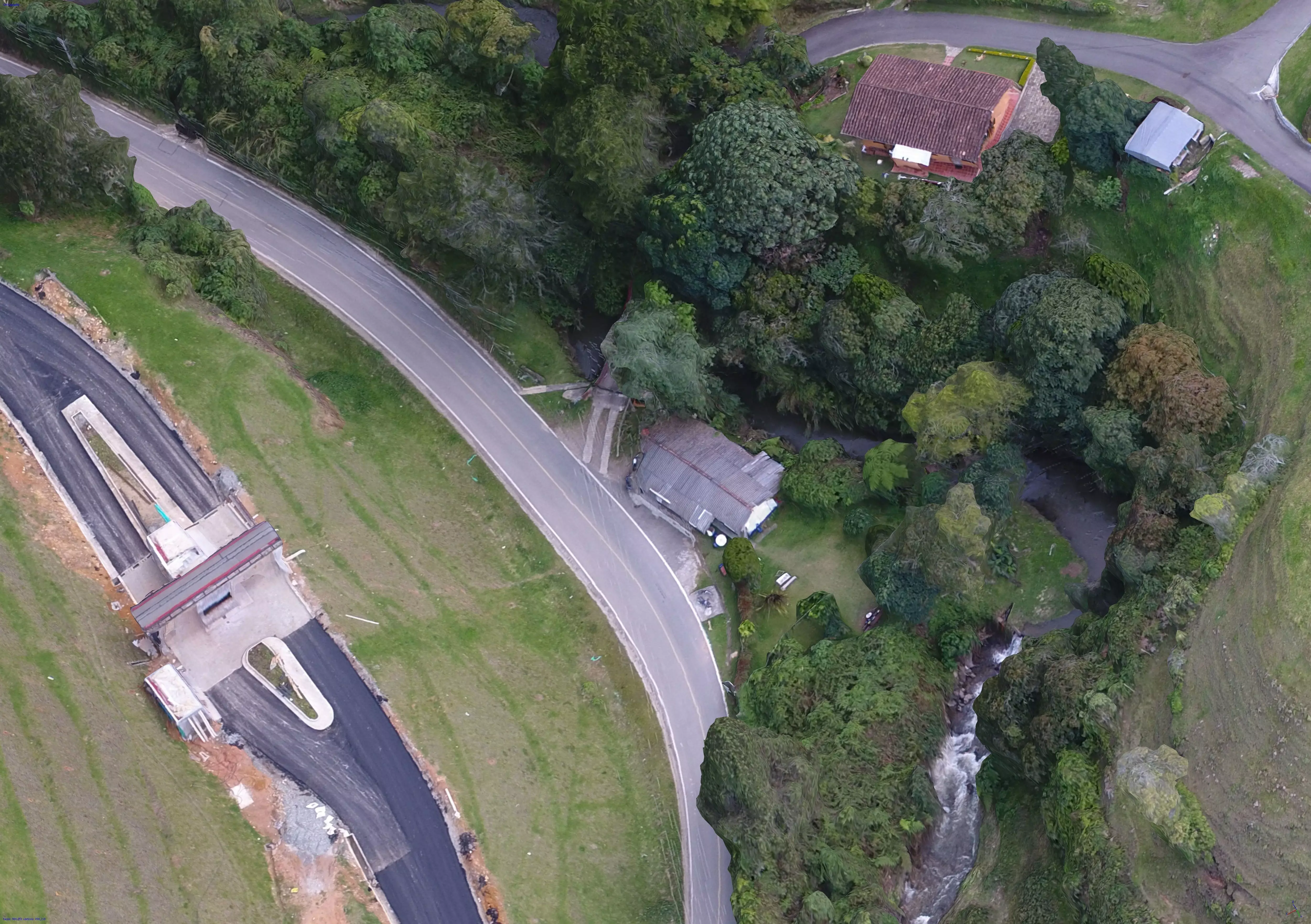 Pantanillo river and the surrounding area 3D model
