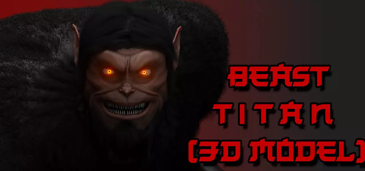 Beast Titan 3d Rigged Model Low-poly 3D model_0