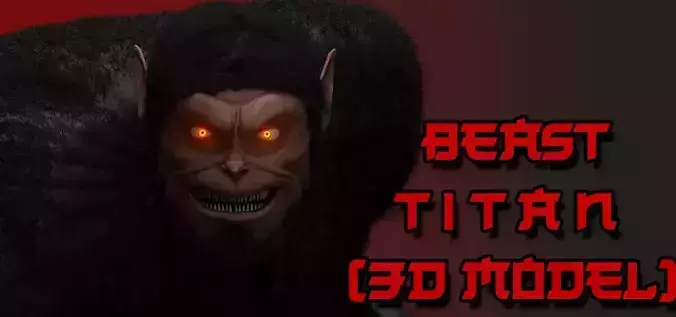 Beast Titan 3d Rigged Model Low-poly 3D model