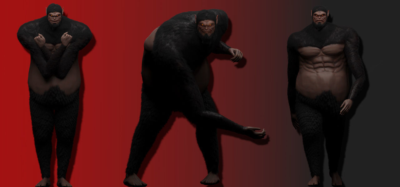 Beast Titan 3d Rigged Model Low-poly 3D model_3