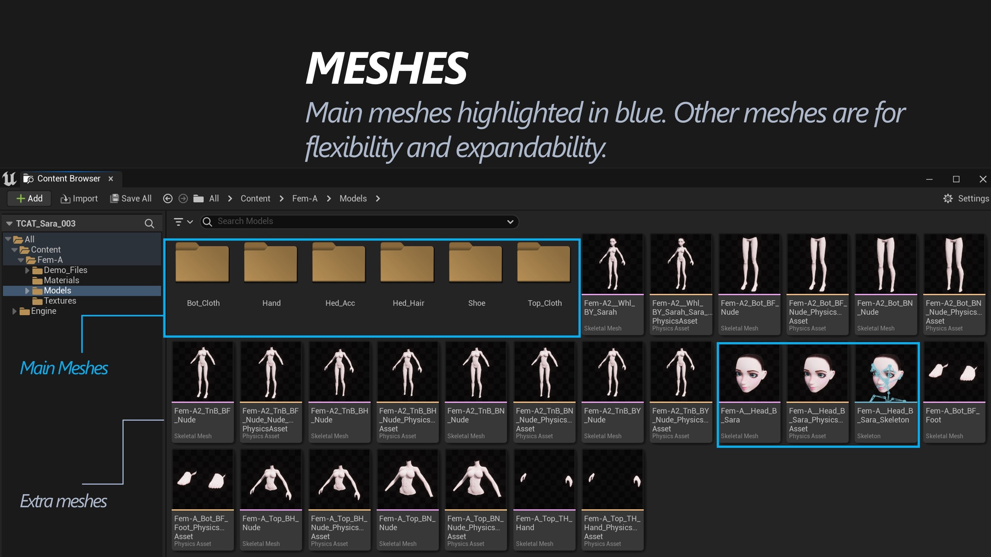 SGT SARA MODULAR DETECTIVE FOR UNREAL ENGINE Low-poly 3D model_16