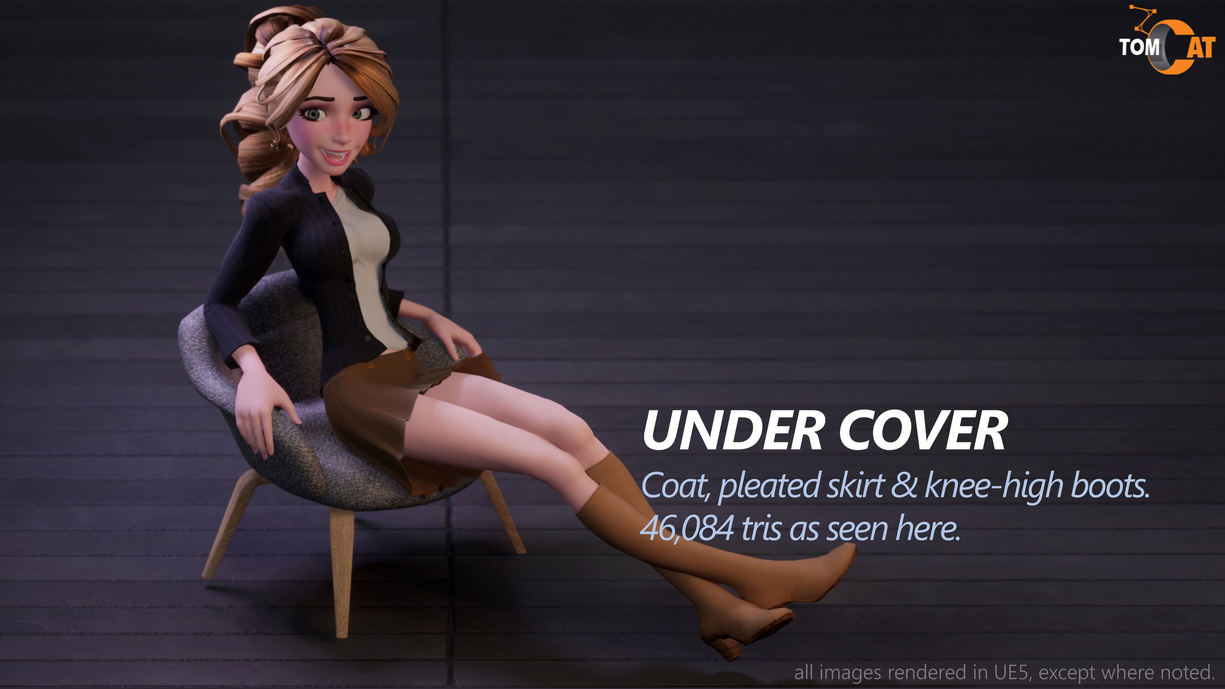SGT SARA MODULAR DETECTIVE FOR UNREAL ENGINE Low-poly 3D model_6