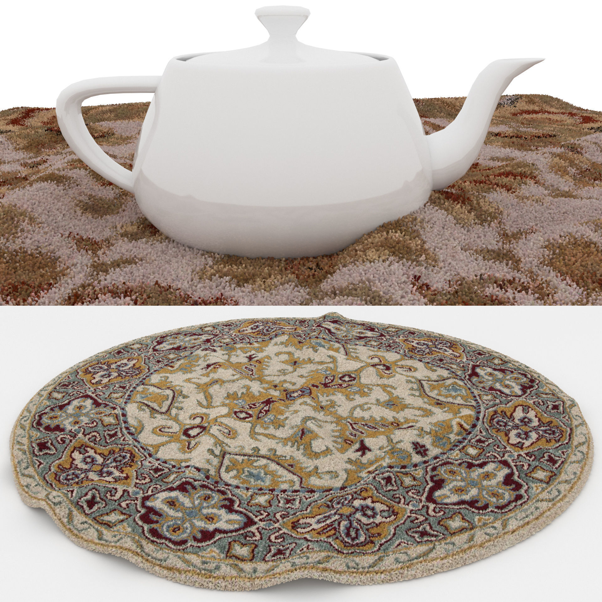 Rugs No 845 Low-poly 3D model_1