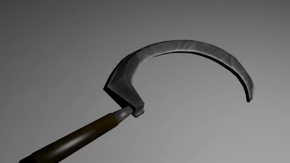 DEATH WOLF SICKLE Low-poly 3D model_0