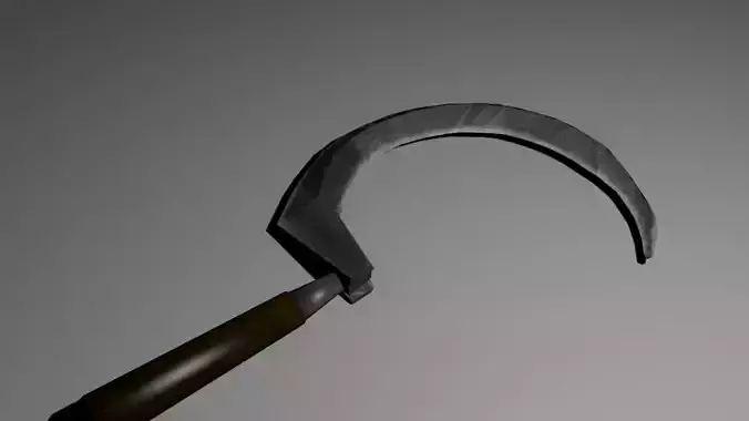 DEATH WOLF SICKLE Low-poly 3D model