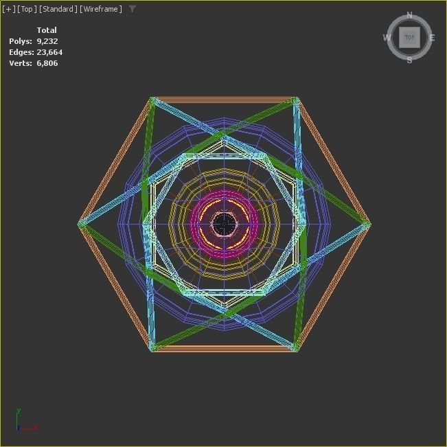 Pack of lamps with vintage bulb Low-poly 3D model_12