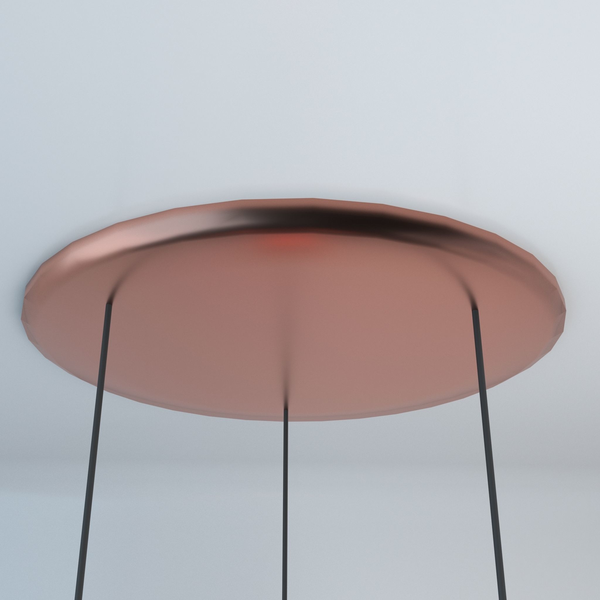 Pack of lamps with vintage bulb Low-poly 3D model_29