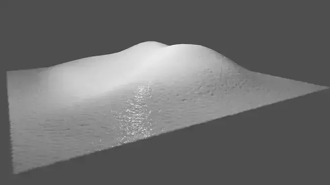 Realistic Snow mountain
