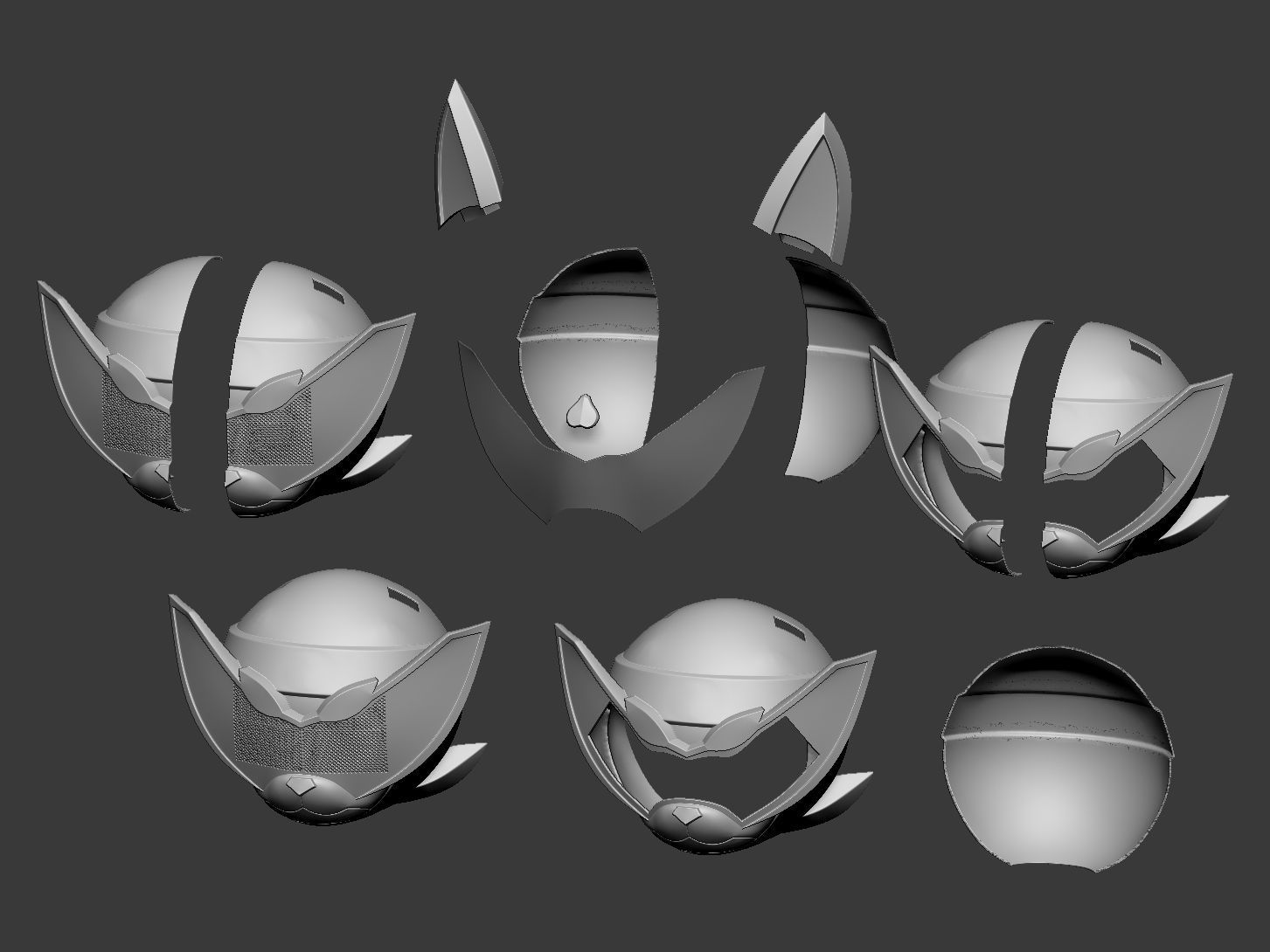 Avataro Sentai Donbrothers Inu Brother Helmet 3D print model_2