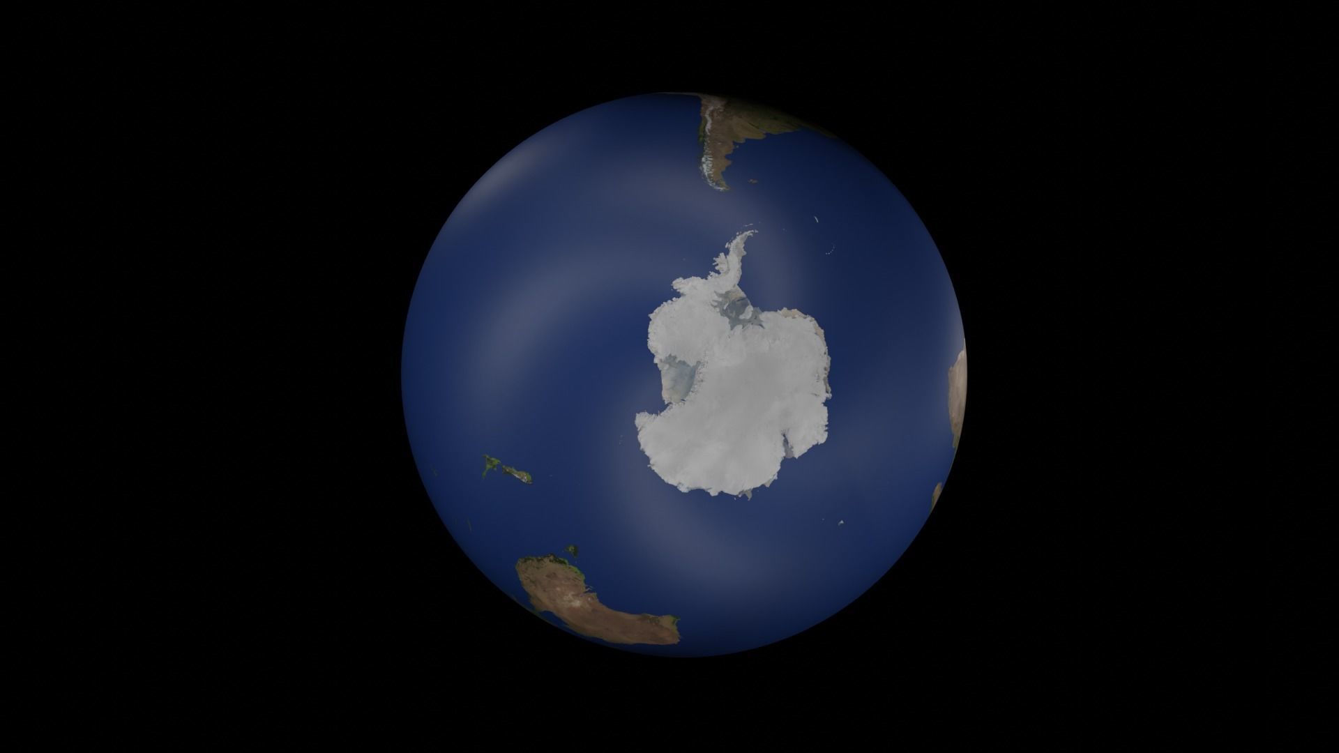 Planet Earth Low-poly 3D model_6