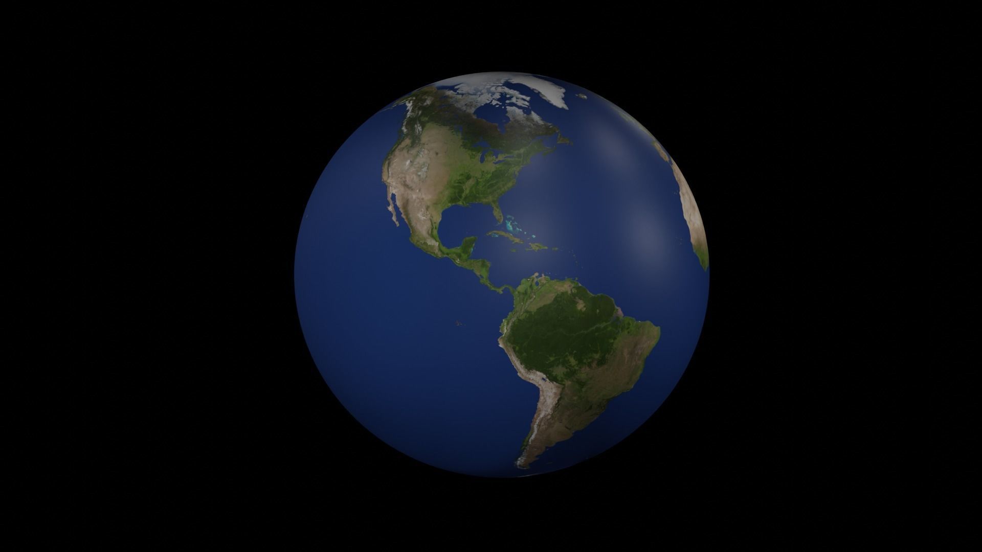 Planet Earth Low-poly 3D model_4