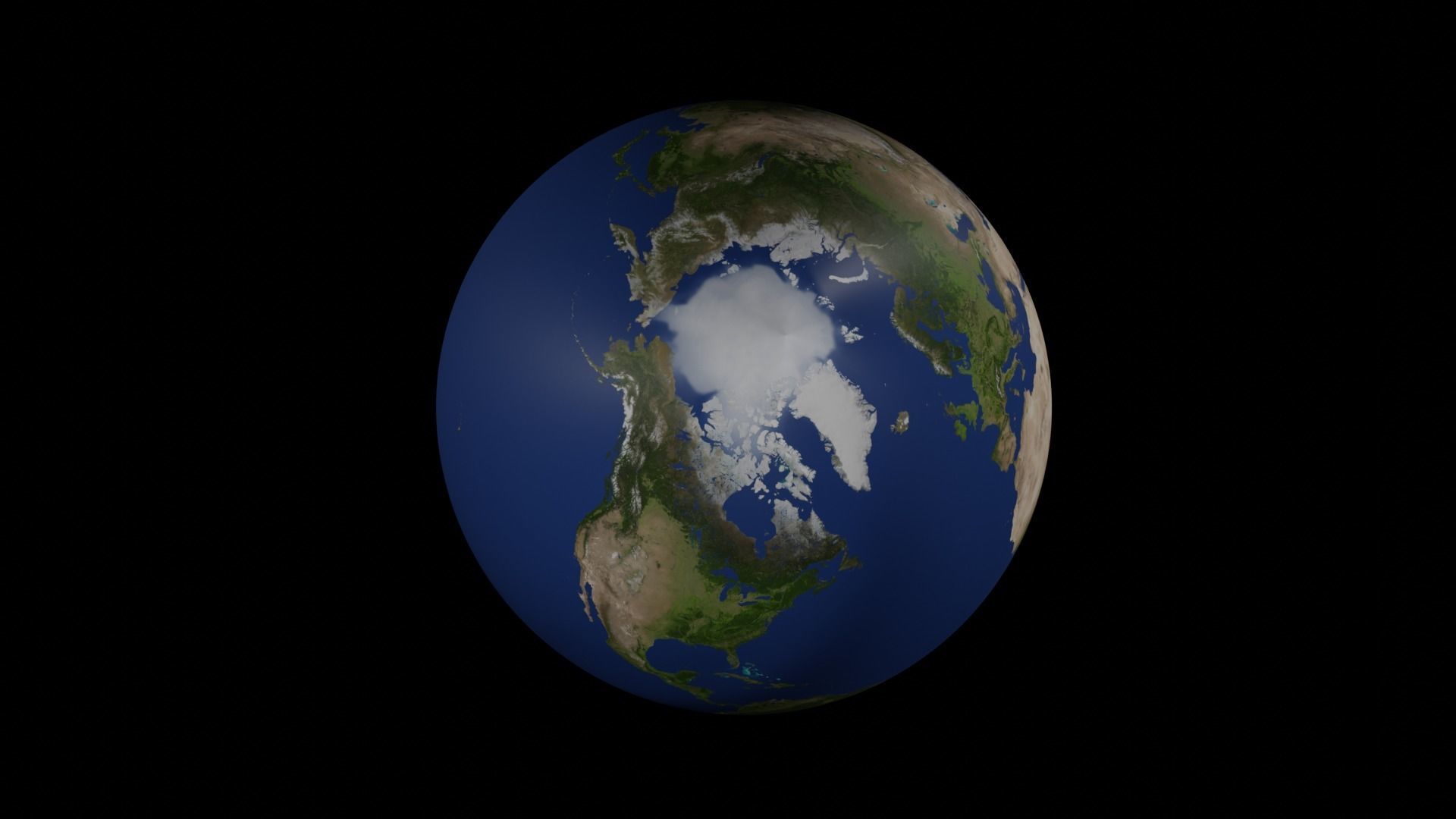 Planet Earth Low-poly 3D model_5