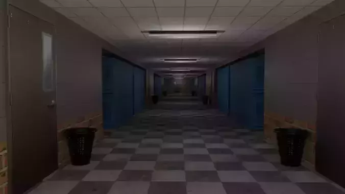 School Corridor