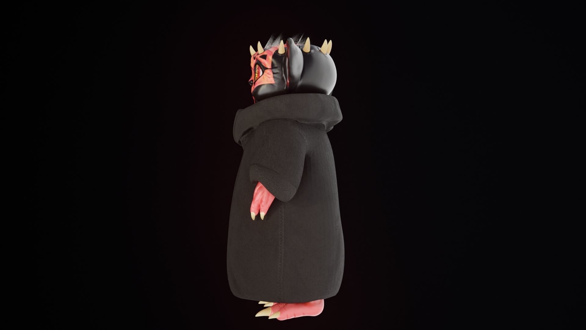 Darth Grogu Low-poly 3D model_2