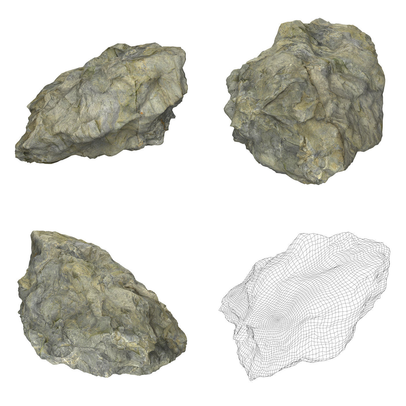 Natural Stone Collection Low-poly 3D model_6