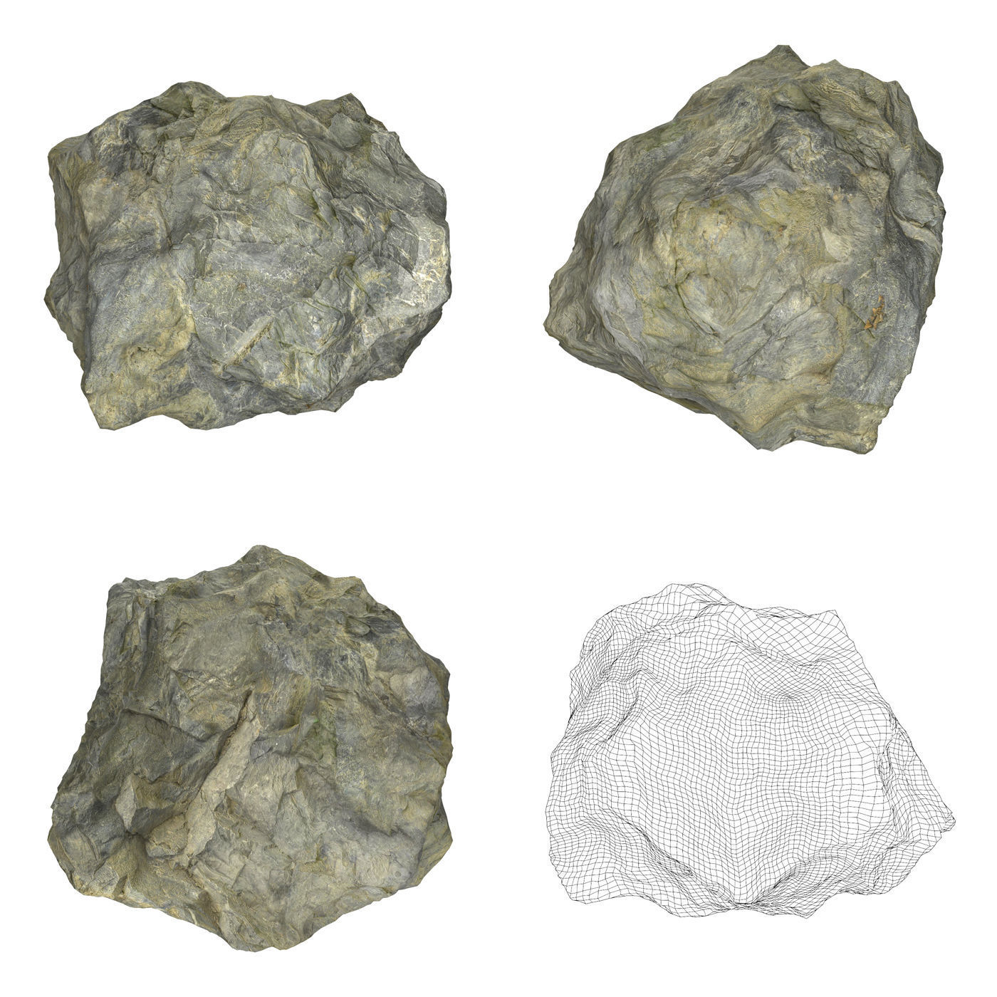 Natural Stone Collection Low-poly 3D model_2